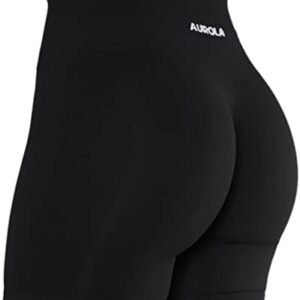 AUROLA Intensify Workout Shorts for Women Seamless Scrunch Short Gym Y…